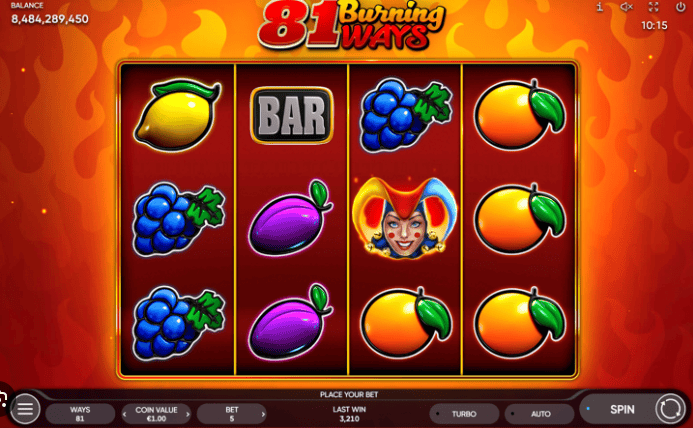ฟีเจอร์พิเศษของเกม 81 Burning Ways